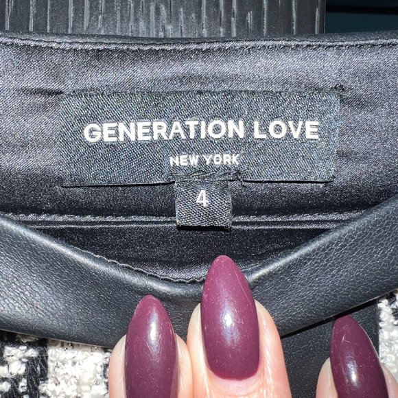 Generation Love Asher Tweed Combo Skirt  Asher Tweed Combo Skirt size 4 like new - Picture 7 of 7